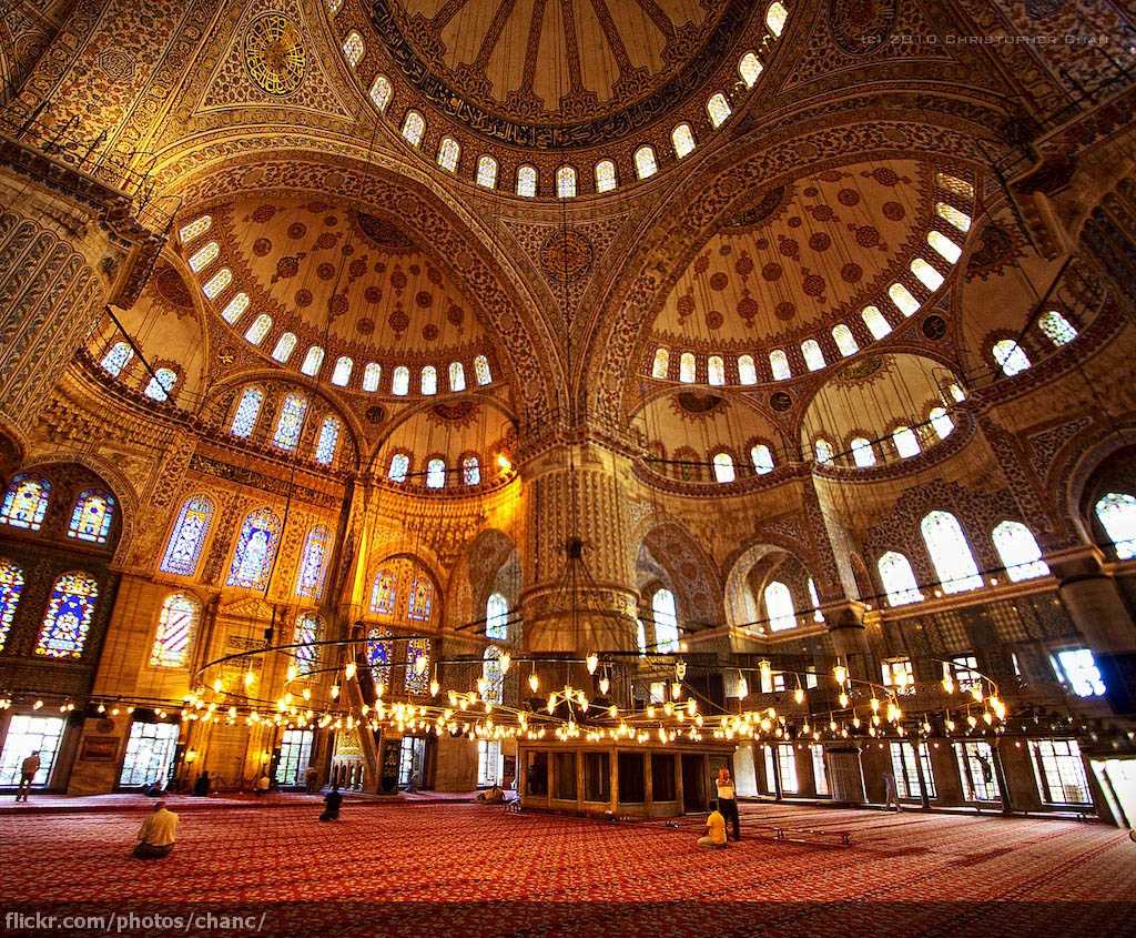 Sultan Ahmed-moskeen (den blå moskeen) i Istanbul